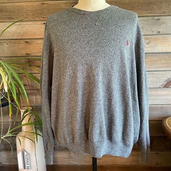 Polo Ralph Lauren Gray Long Sleeve Sweatshirt Size 4B EUC - Picture 1 of 8